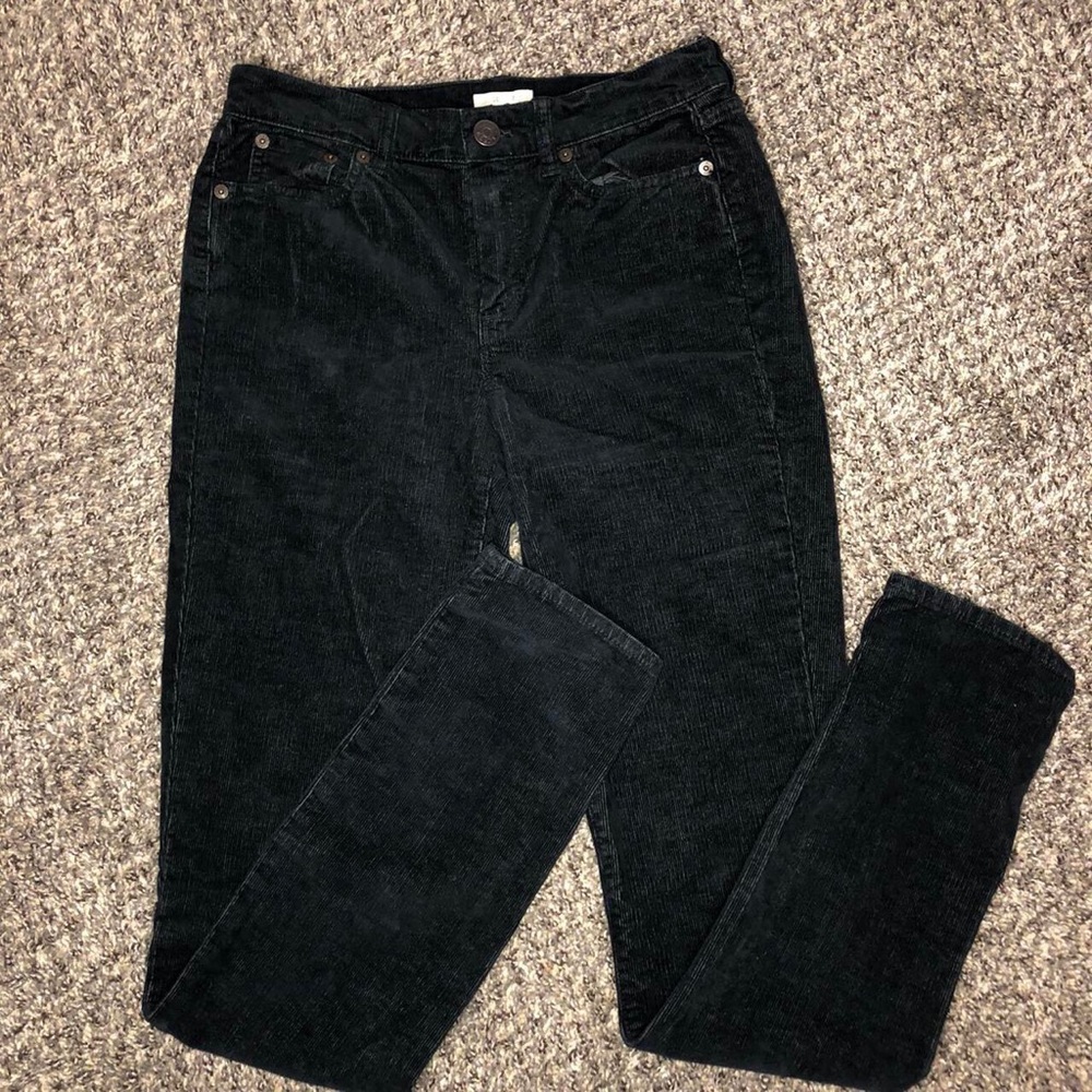 J Crew black corduroy jeans